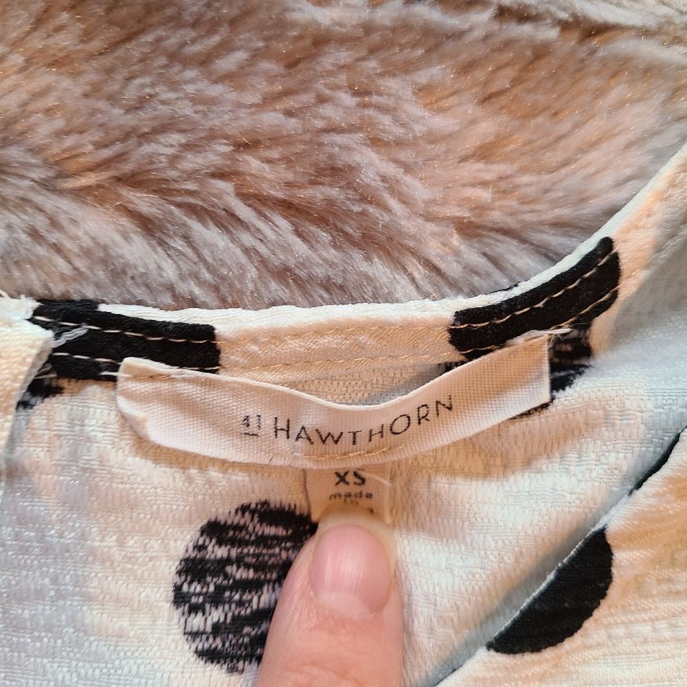 41 Hawthorn Polka Dot Tank White/Black Sz XS - Picture 6 of 6